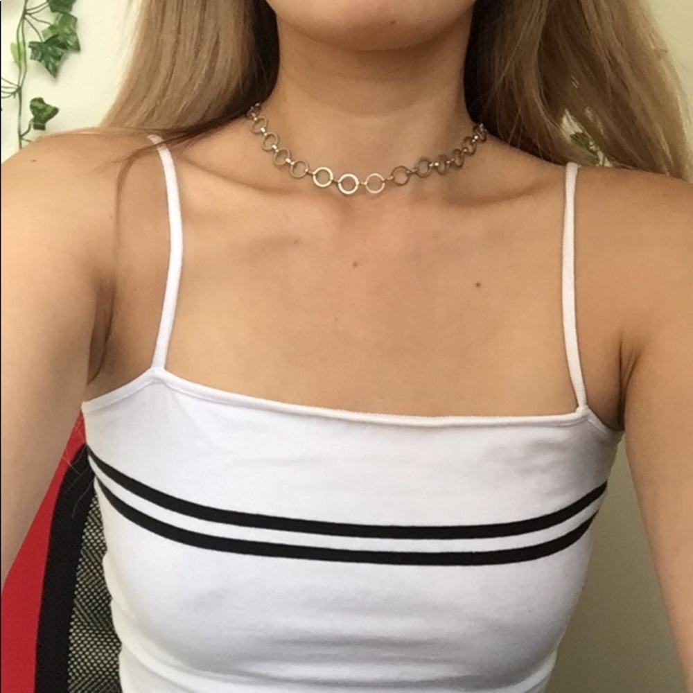 BN brandy silver hoop chain chocker - Picture 5 of 7